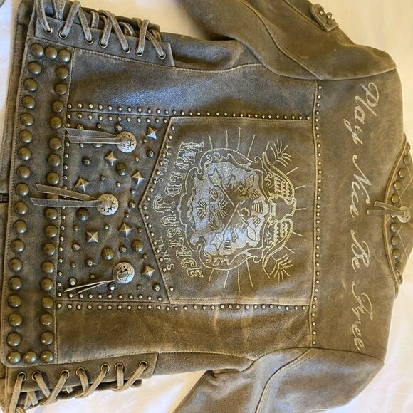Double D Ranch Leather Jacket - Picture 8 of 11